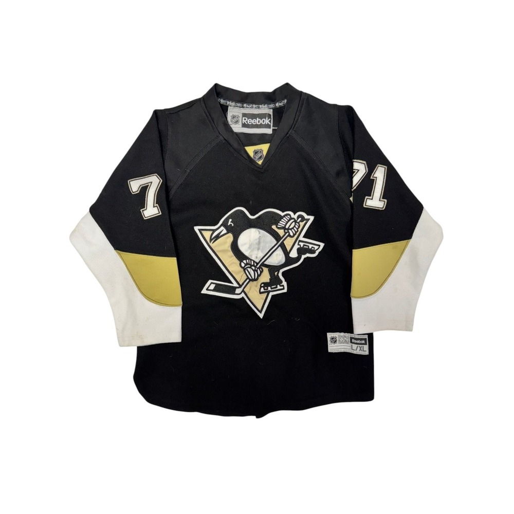 Pittsburgh Penguins Hockey Jersey Evgeni Malkin #71 Reebok Youth Size L/XL NHL